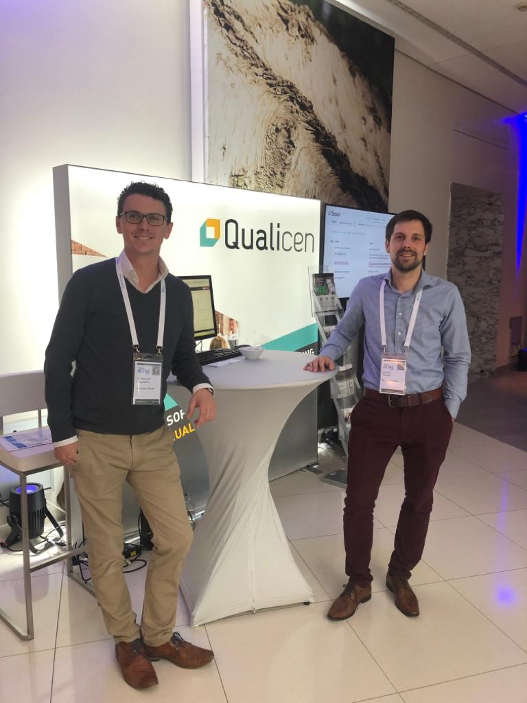 qualicen's tweet photo. After a very interesting day 1 at @SoftwareQSTag the 2nd conference day is running already. Don´t forget to stop by the exhibition and meet our co-founders Benedikt Hauptmann (@hauptmab) and @HenningFemmer!
#qstag #qstag2019 #specmate https://t.co/Px9KTCjs4g