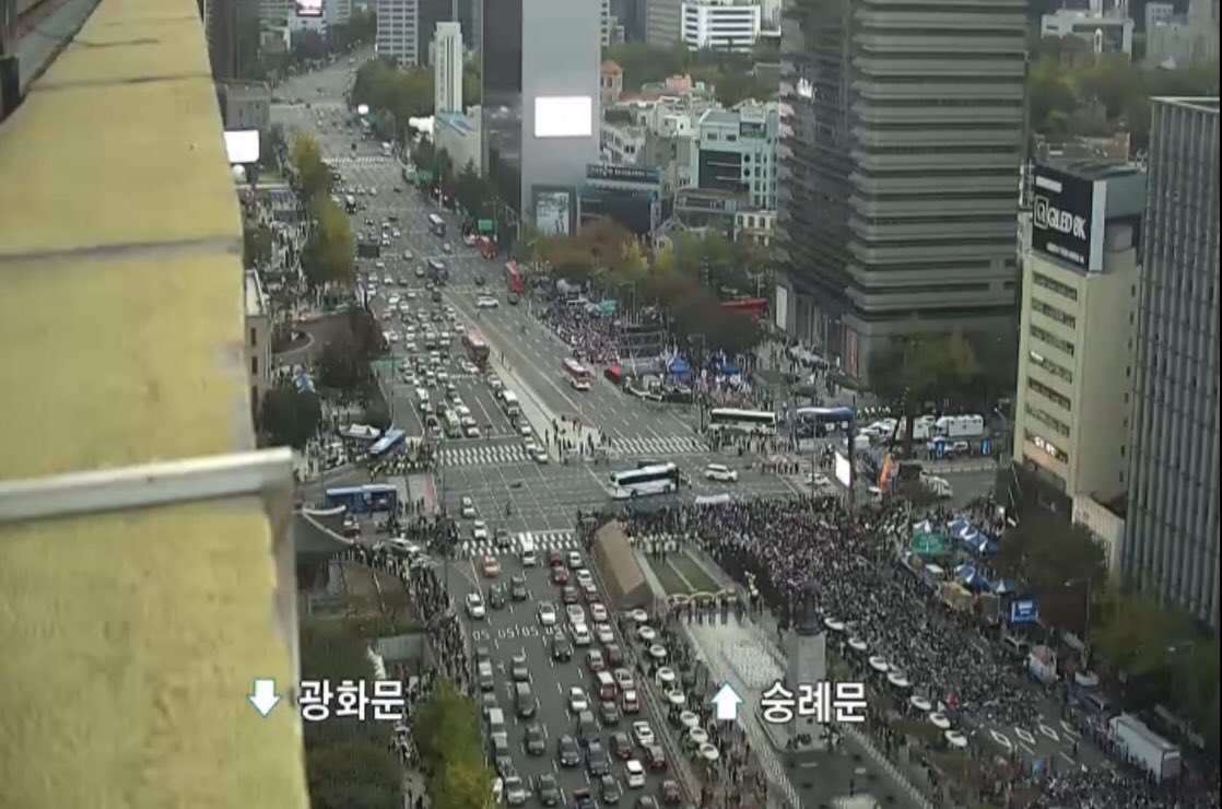 *광화문 극우 개신교 반정부 집회
(오후 5시 현재, 경찰청 CCTV)