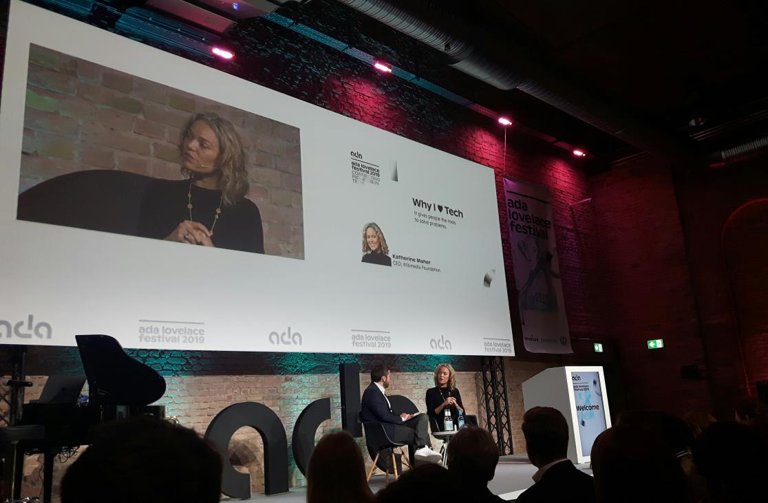gender_useit's tweet photo. 80 % männliche Autoren bei #Wikipedia - @krmaher gibt Einblicke, was gegen #Bias und für mehr #Diversity getan wird und welche Rolle #KI spielt. #ada19 #adafestival https://t.co/Jrm4vwSMc9
