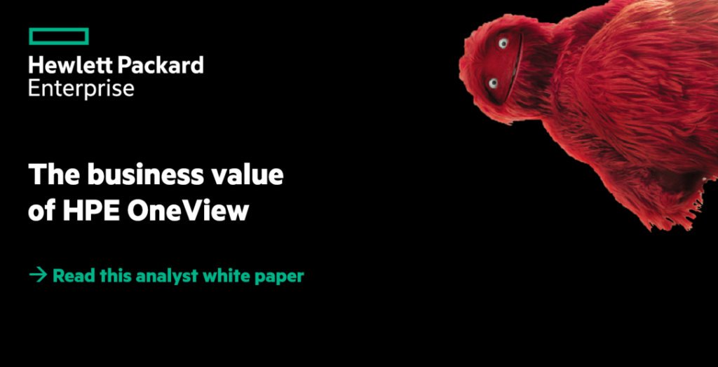 HPE_GreenLake's tweet photo. In this analyst whitepaper, IDC shows you the value #HPEOneView can bring to your business if you let it tame the #ITMonster
https://t.co/S3Dt8dFirP https://t.co/gwuBXjls3l