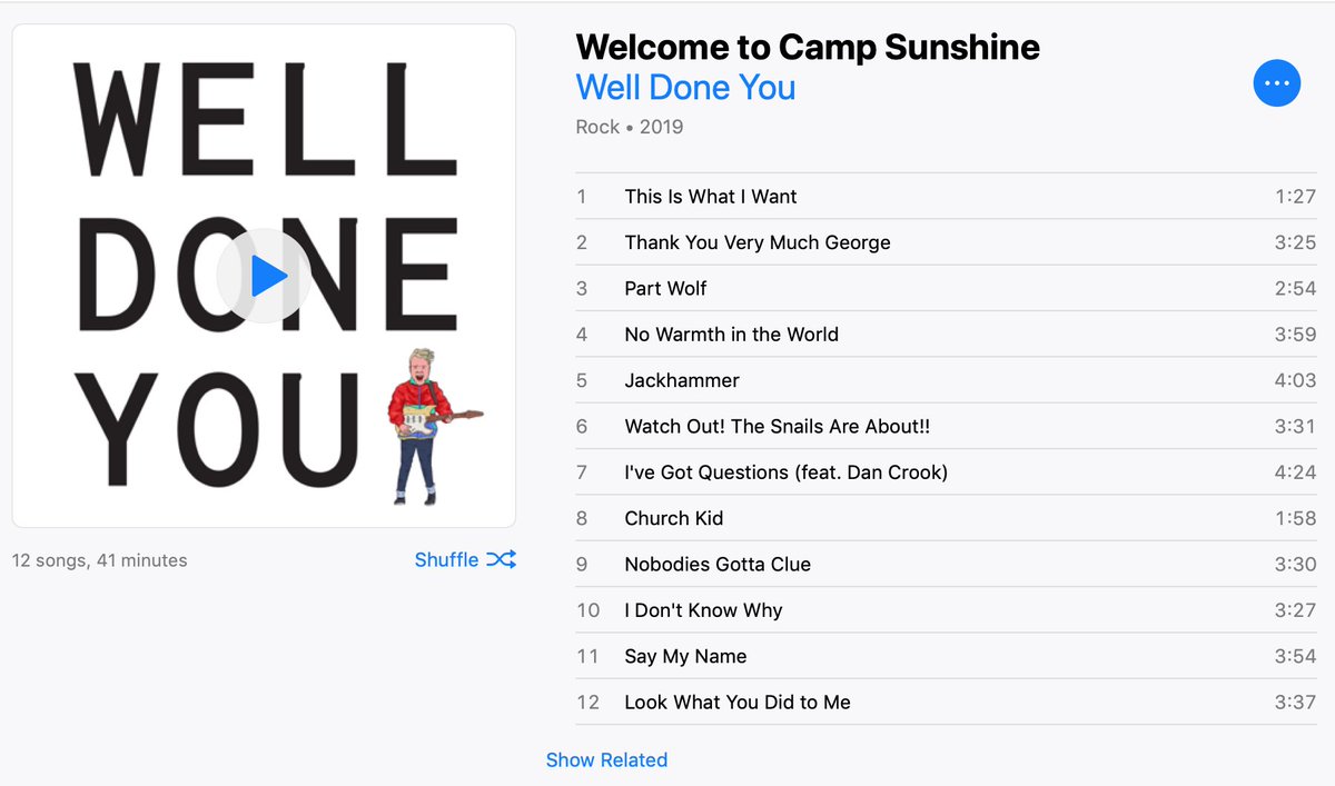 liamthatcher's tweet photo. YES! @WellDoneYouband's debut 'Welcome to Camp Sunshine' is out today, and it is 🔥🔥🔥 Perfectly crafted songs, full of heart, energy, fun and attitude! Get it!! https://t.co/QDErOaOUV5