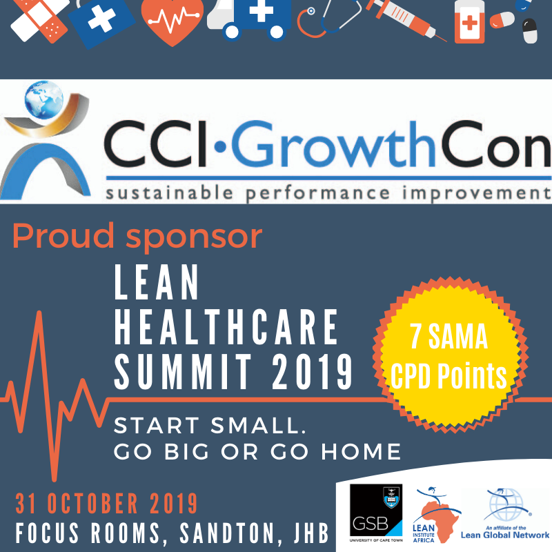 Lean_Africa's tweet photo. We're so pleased to have our longstanding friends #CCIGrowthcon sponsor the #Lean Healthcare Summit next week. Thanks for the support! Join us: https://t.co/n13OvY2RdZ #leanafrica19 CCI-GrowthCon’s key focus is driving sustainable performance improvement. #leanhealthcare @eTRACC https://t.co/0wWSx8nxzk