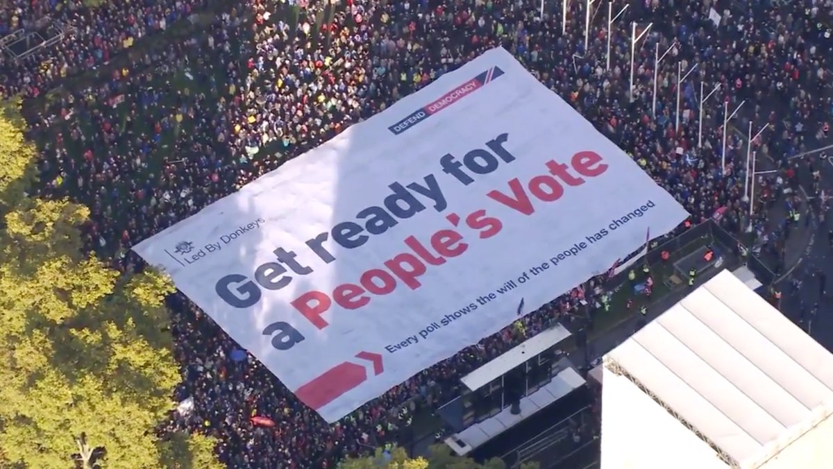 A reminder that a million people marched last weekend for this - and not a general election. ~pm