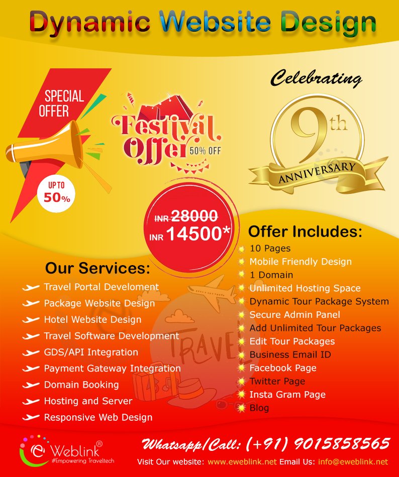 eWeblinkindia's tweet image. #webdesign
#webdesignoffer
#festivaloffer