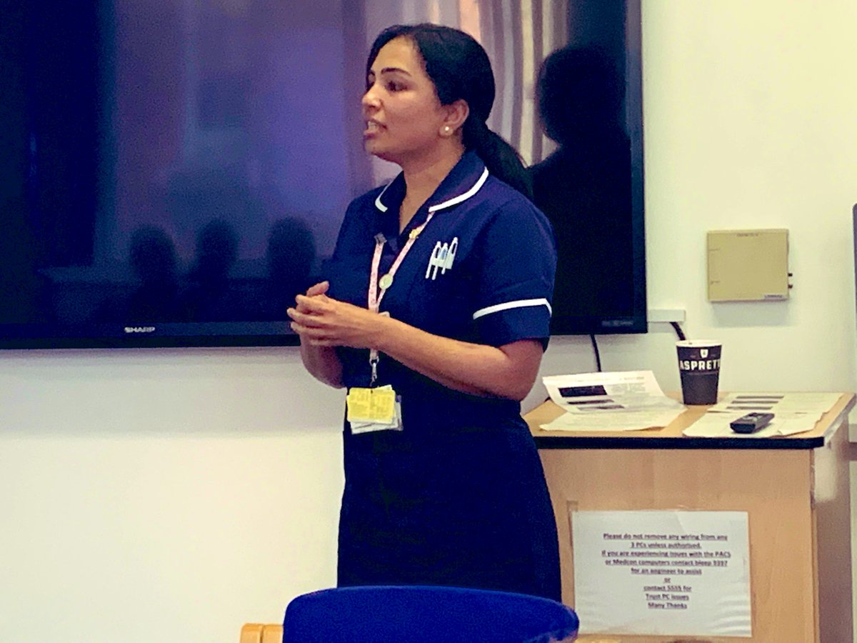 EducationSCC's tweet photo. Our fantastic @BinsyMathew presenting  RAPID to senior nurses @Imperialpeople @ImperialNHS @Julie10000 @jofICHT #StaffRetention #SupportingOurNurses #PatientSafety  #EmpoweringNurses https://t.co/WTneydGhGi
