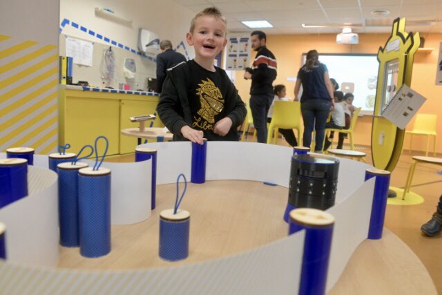 ALUTTERSCHMITT's tweet image. C’est ce matin au #Vaisseau à #Strabourg inauguration #Cd67 de la nouvelle animation 😃🤖Têtes de Neurones conçue avec #Altran #mecenat @toutlebasrhin @ADMICAL 👍