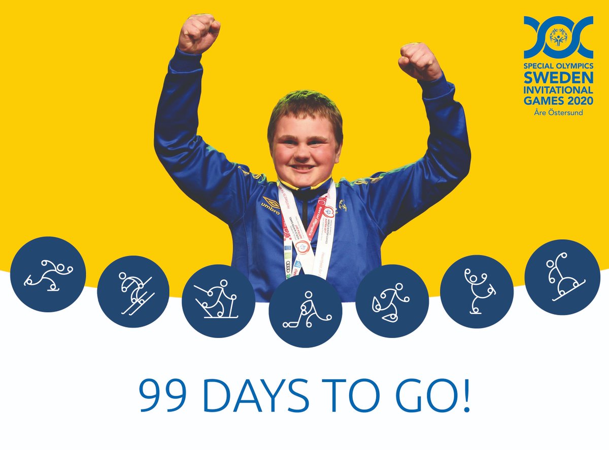 We are so excited! Today it's less than 100 days to the Special Olympics Sweden Invitational Games! 😃😍💛💙
#sogames2020 #sweden2021