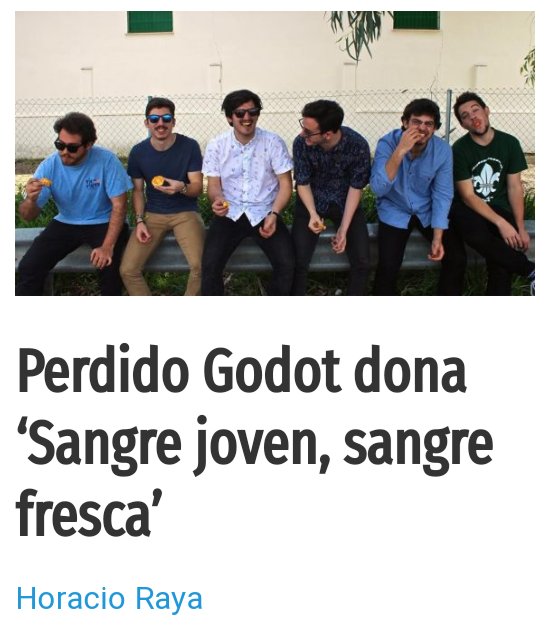 SDisonante's tweet photo. Perdido Godot (@PerdidoGodot) adelanta el cuarto single de su inminente nuevo disco. Aquí tienes todos los detalles y puedes escucharlo: https://t.co/KslI0XQHLQ https://t.co/4KbSMF52QV