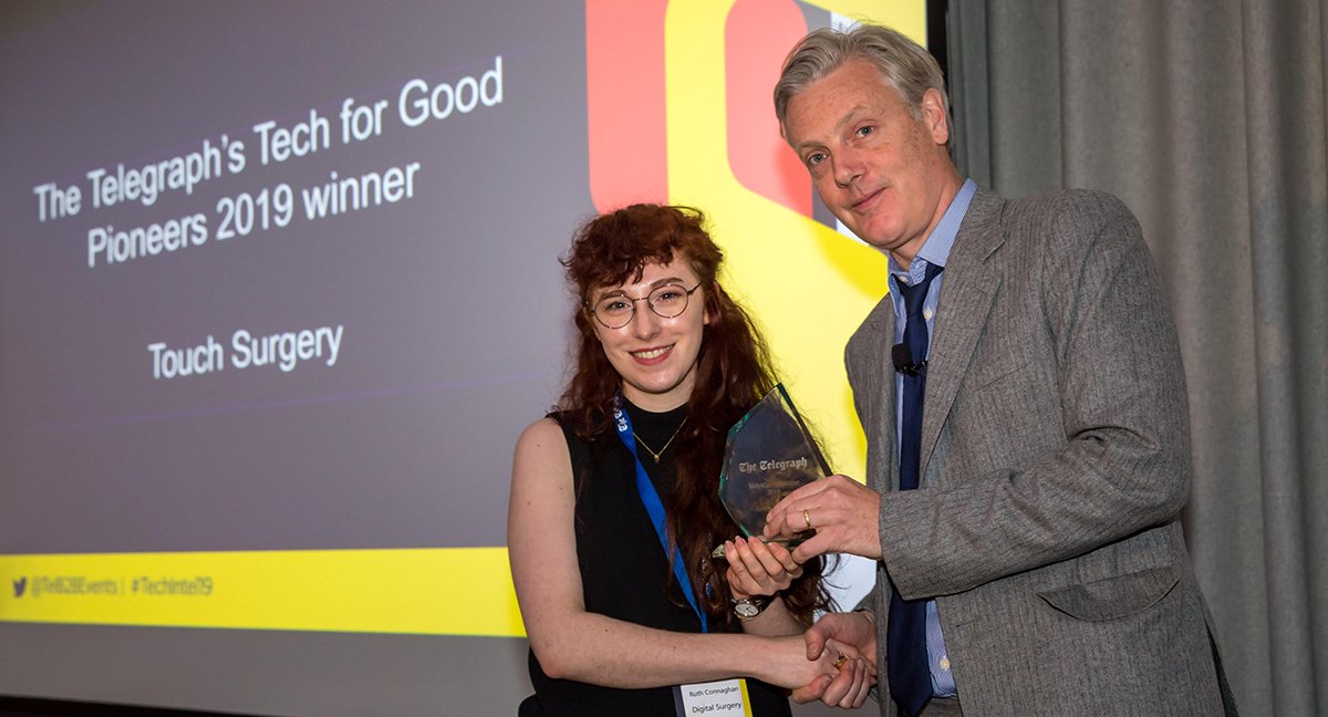 TelegraphTech's tweet image. Congrats to @TouchSurgery, @GoSuperAwesome and @M2Lasers – winners at the @Telegraph Tech4Good awards…

Read a full round-up of yesterday&apos;s Tech4Good conference (including news of the Government&apos;s appointment of five new Turing fellows) here: telegraph.co.uk/technology/201…
#TechIntel19