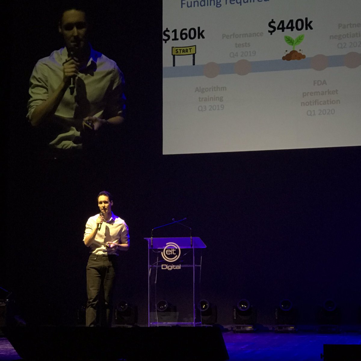 MScKickOff2019's tweet photo. Here some Business Ideas 💡from:
- CatchEye (Vojta Šafránek) 👁
- Siemens Saver (Talha Chattha) 🔋
- NutriBoom (Hendrik Löffel) 🌱 https://t.co/AwzB5VcVT0
