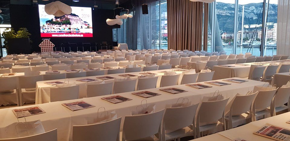 Pocos instantes antes de comenzar el curso