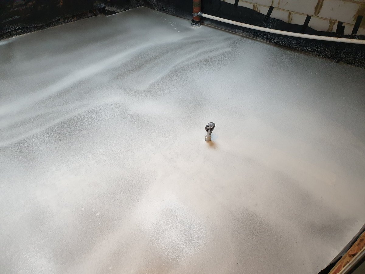 A small pour of our Longfloor Cementitous screed that we did this week.  Due to its strength and durability, this product can also be used for garage floors and be re-inforced with re-bar without reaction.