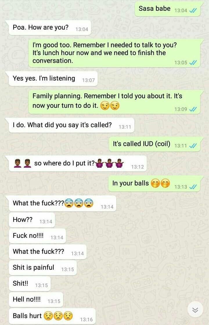 iamBigChops's tweet photo. This is the funniest couple conversation you may ever ever read. The older the funnier 😂😂😂 https://t.co/jsWmNPypbn