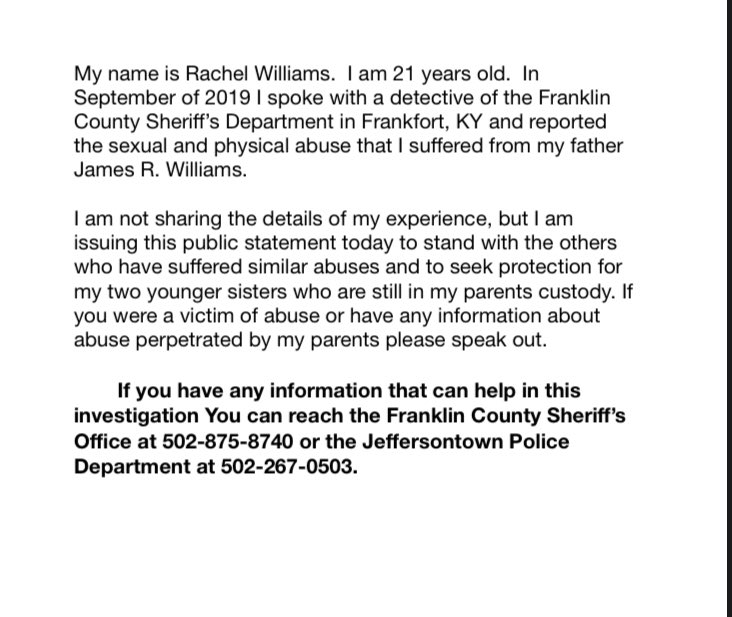 MadRoseDouglas's tweet photo. Today I am speaking out against my abuser. https://t.co/WWtHWfpq77