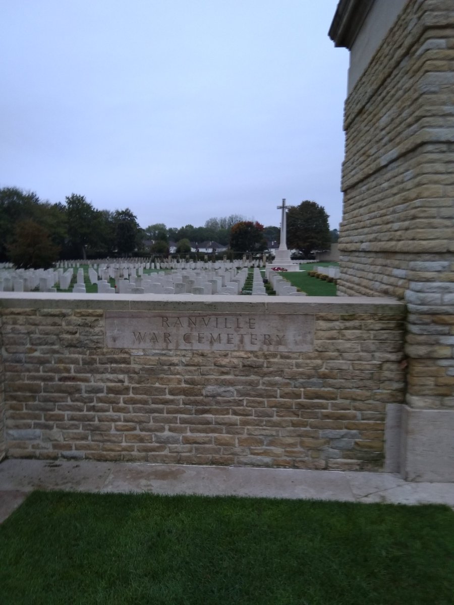 battlefields2's tweet image. Ranville War cemetery this morning @LegerBattleTour