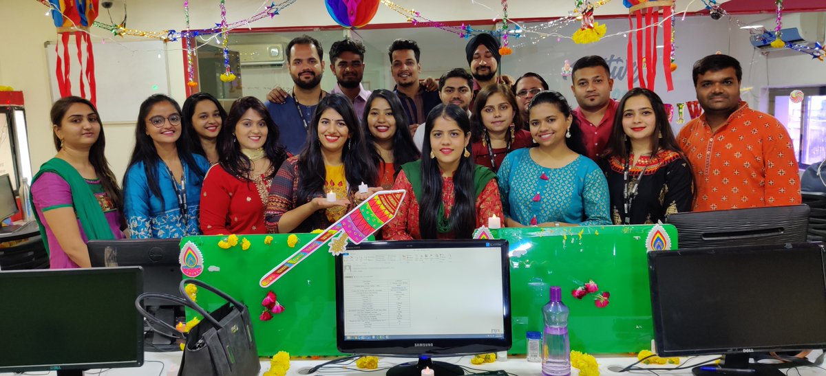 RigelBPO's tweet photo. Festival brings people together! And for @RigelStaffing family, it's time to celebrate the festival of light with games, music, rangoli and, smiling faces!
Here are some glimpses of how we enjoy and fun together! How do you celebrate #DiwaliAtOffice?

 #DiwaliCelebrations https://t.co/yBodPTBnvz