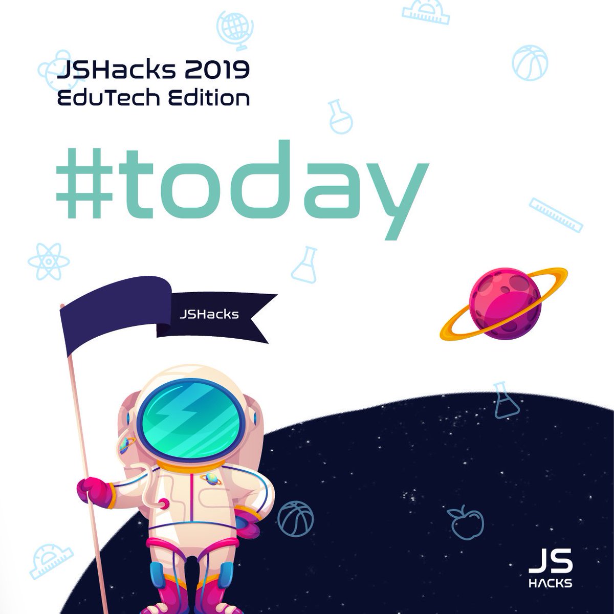 Aaand we're back with the schedule for today eager developers! 🎉

6:30 pm - Registration
7:00 pm - Welcome to JSHacks 2019!
7:30 pm - Ideas pitching
8:00 pm - Team formation
9:00 pm - START HACKING

Sponsored by <a href="/modex_tech/">Modex Tech</a> &amp; @WildSchool_Buch 💛