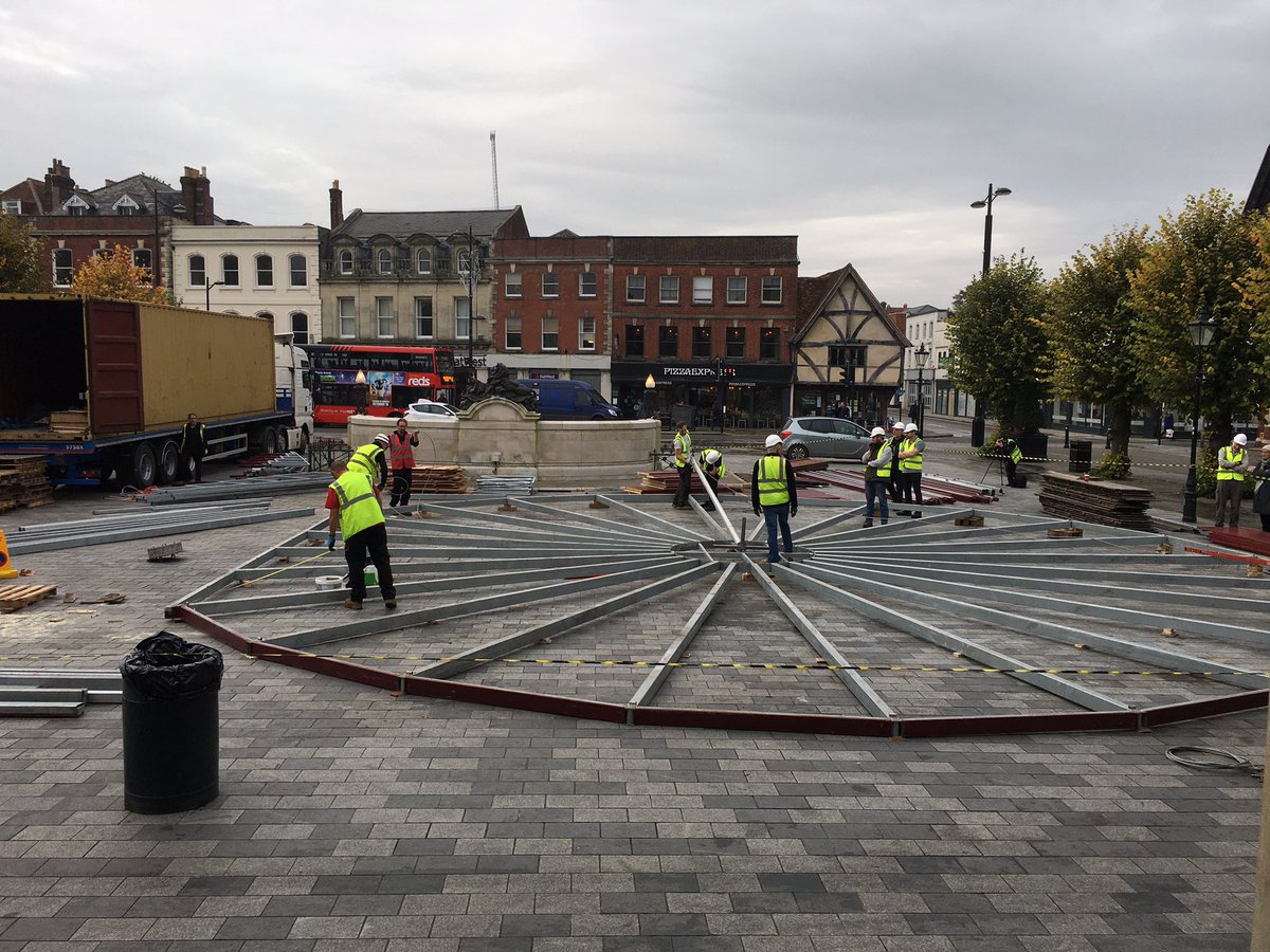 jeremynettle's tweet photo. Yesterday saw the foundations laid for the Wilsons Piccolo Theatre, Guildhall Square Salisbury for tonight’s 1st performance @celebratevoice for what will be the start of a very exciting festival from 25 October to 2nd November have you got your tickets? #salisburycc https://t.co/EgmmLbUFuo