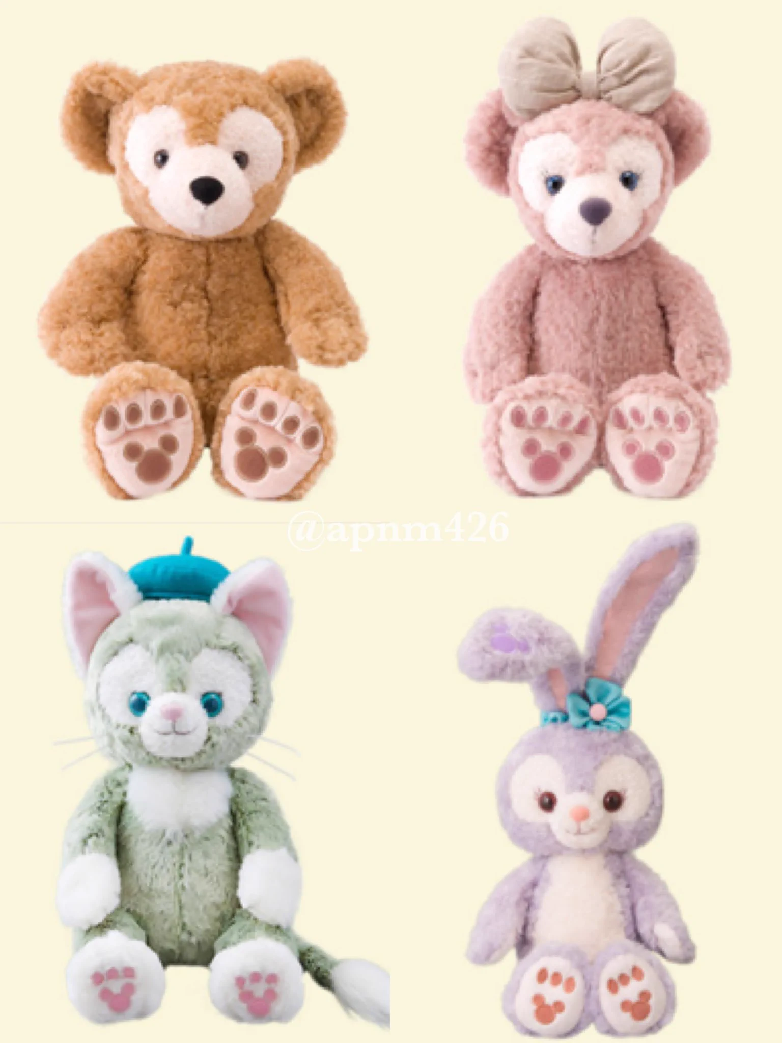 GUのもこもこパジャマのカラー展開がダッフィーフレンズでかわいい！！！