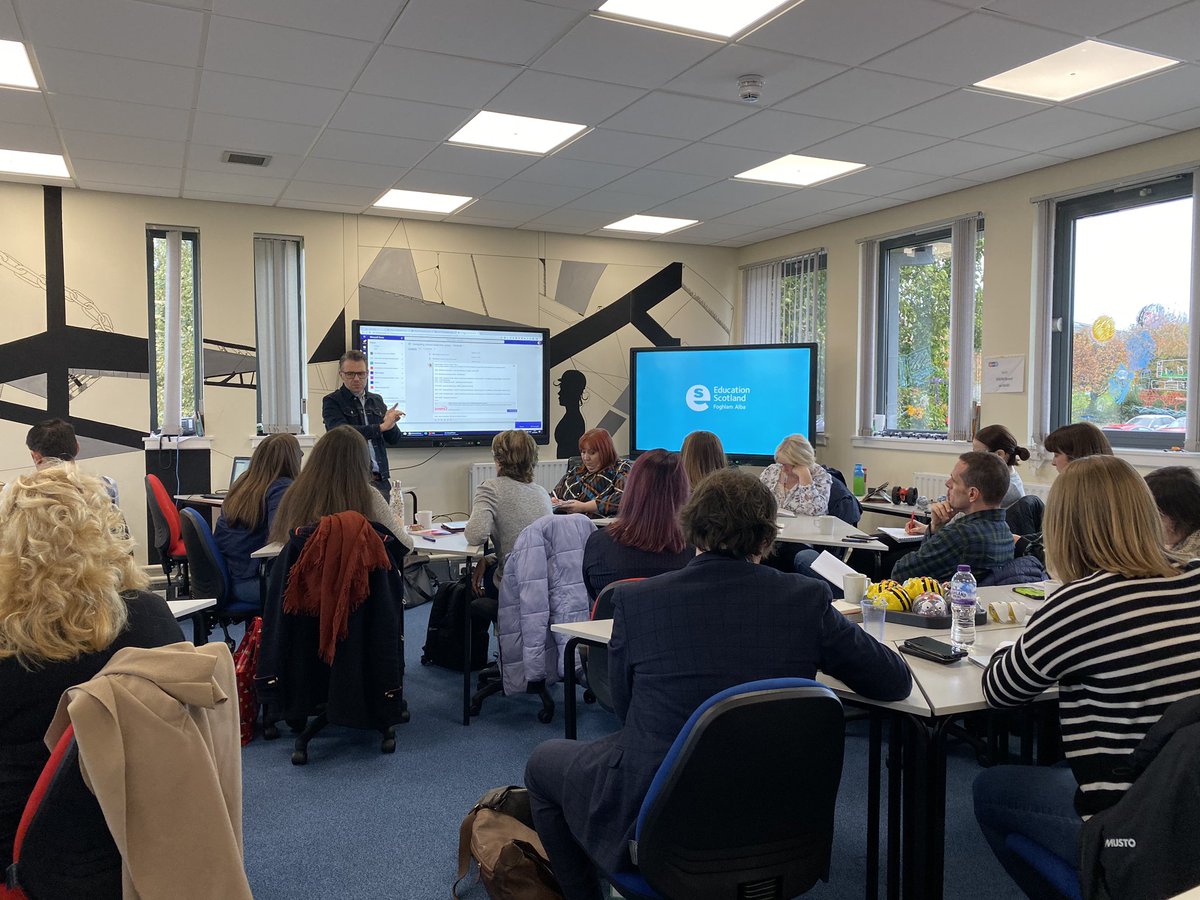 It’s fantastic to be hosting the Primary Computer Science network meeting at SSERC today. So many inspiration digital leaders gathered from across Scotland to discuss the national picture and how we can move forward. <a href="/DigiLearnScot/">Digital Learning and Teaching</a> <a href="/bw_clark/">Brian Clark</a> @wl_evaw @ictcrowd <a href="/LouiseE_Foreman/">Louise Foreman</a>
