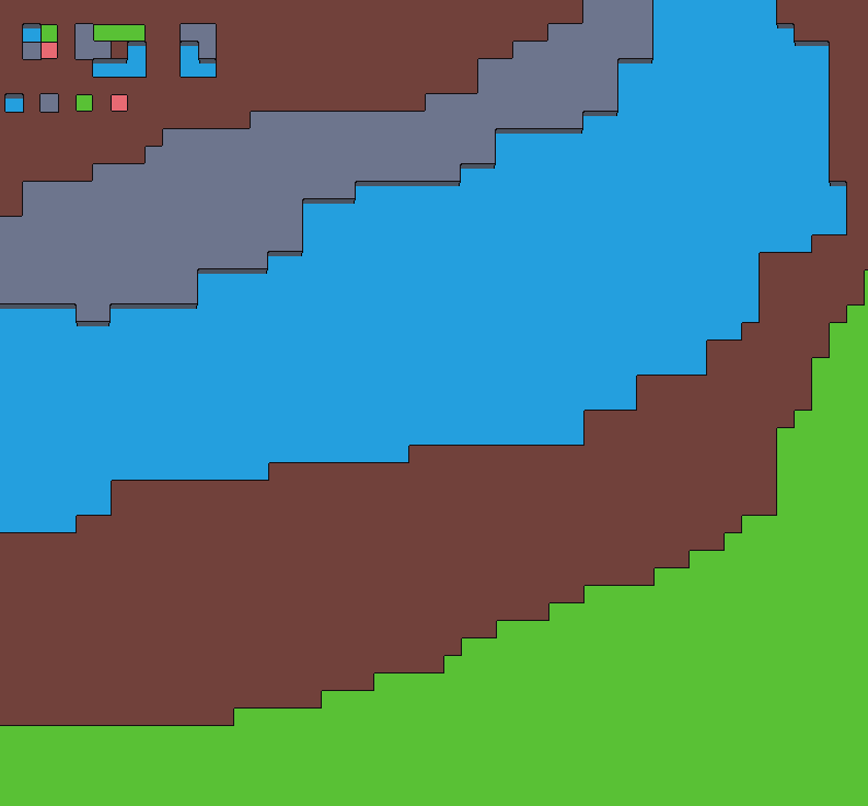 LastMedve's tweet photo. aww finally i implemented my little autotile system to gamemaker. it took more time then i expected. 

#gamemaker #gamedev #pixelart https://t.co/r5Slz676N5