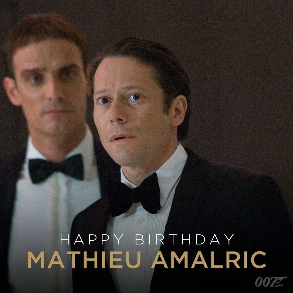 Happy Birthday to Mathieu Amalric. Mathieu played evil environmentalist Dominic Greene in QUANTUM OF SOLACE (2008) 