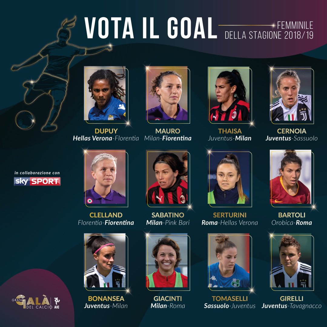 ⭐️ #GGDC19 Al via il sondaggio #VOTAILGOL ⚽️🇮🇹 🎥 💙 VOTA per il campionato maschile 👉🏻 grangala.assocalciatori.it/vota-il-goal-d… 🎥 💜 VOTA per il campionato femminile 👉🏻grangala.assocalciatori.it/vota-il-goal-d… #GranGalàDelCalcio ✨ #GGDC 🗓 2 dicembre 2019, #Milano