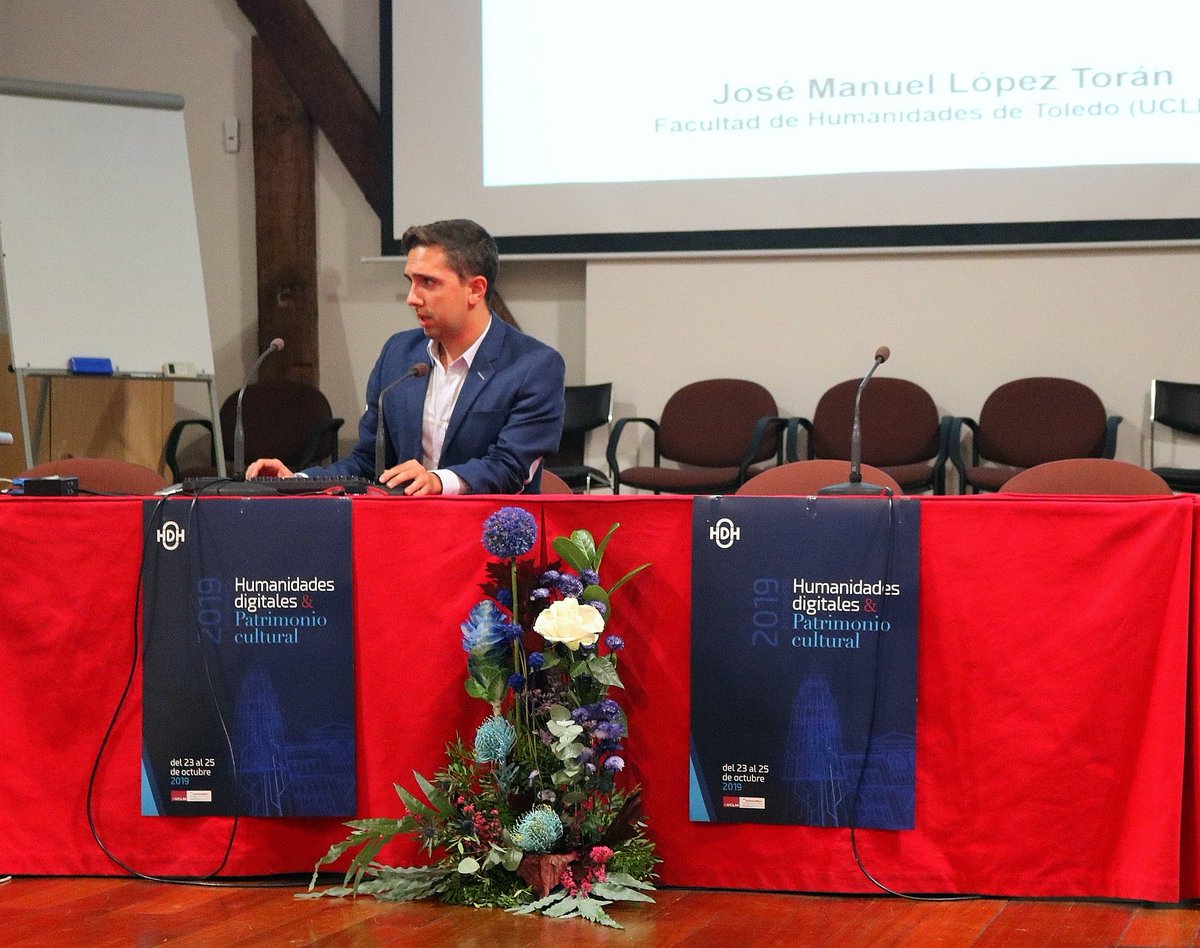 LopezToranJM's tweet photo. "El museo más allá de sus muros: estrategia digital y redes sociales en 2019". Mi contribución al IV Congreso #Internacional de la @hdh2019 celebrado estos días en el campus de #Toledo de la @uclm_es https://t.co/4KsbMMEFu4