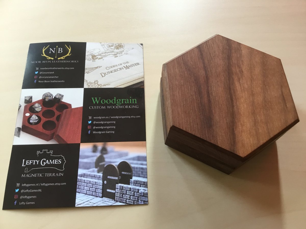 RonjaDeR's tweet photo. I'm ecstatically happy with my @SPIEL_Messe purchases!
I bought 6 Gemstone Dice and 1 Fossilized Coral Dice (!!) from @thediceshop, and for safekeeping a truly gorgeous handmade Dice Box from @MarketSilver (from the Netherlands, like me!).
WOW! Couldn't be happier! https://t.co/FyykCblwGx