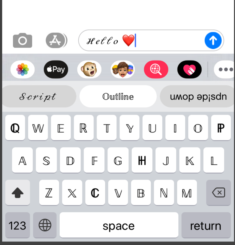 anson96578875's tweet photo. 𝔸𝕞𝕒𝕫𝕚𝕟𝕘!❤I found a cool 𝕗𝕠𝕟𝕥 keyboard app 𝓉ℴ 𝕤𝕙𝕒𝕣𝕖 𝕨𝕚𝕥𝕙 𝕪𝕠𝕦 ,ɐup ʎon ɔɐu ɐlso poʍuloɐp ouǝ , which is g͛r͛e͛a͛t͛, You can also share it with your friends.
https://t.co/d1qc8OfGXV https://t.co/3iHn8rWRJG