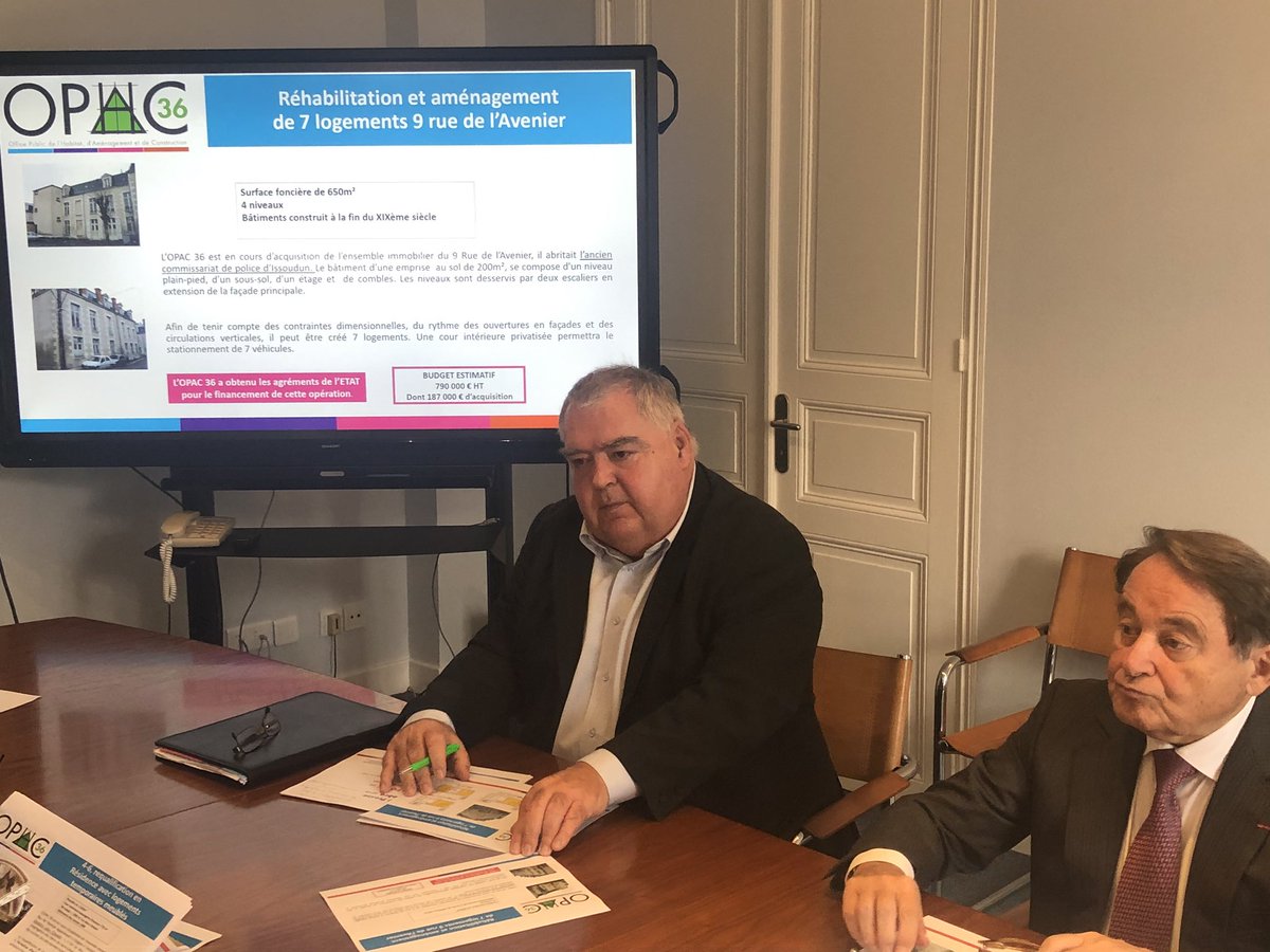 AndreLaignel's tweet photo. Construire, réhabiliter, embellir : les axes de travail et de partenariat entre la collectivité et l’ #OPAC36. Point presse médias sur les opérations diversifiées et novatrices en matière de logements. Politique de la ville, Territoires d’Industrie, OPAH+ : outils en synergies https://t.co/W0Z0FbAfVk