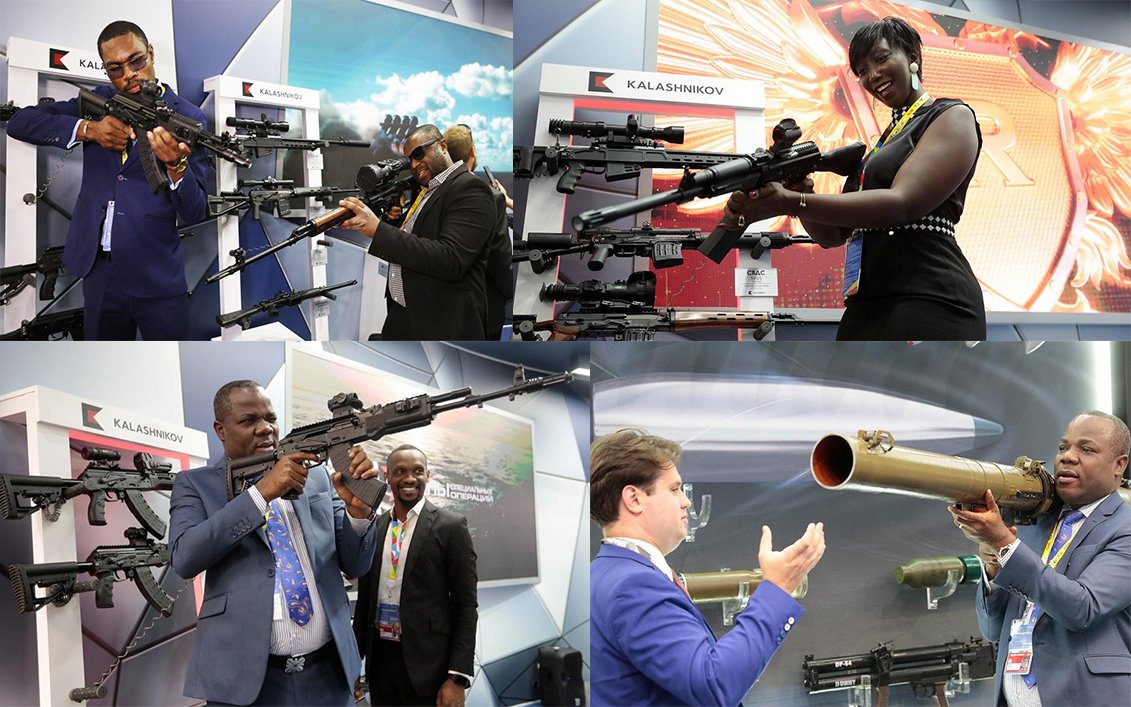 There’s a weapons exhibition at the Russia-Africa summit, and 'our people', of course, were happy to get a feel for them. The likelihood that they would have been less excited to try out tractors and computers, pretty much sums up why we are where we are.
