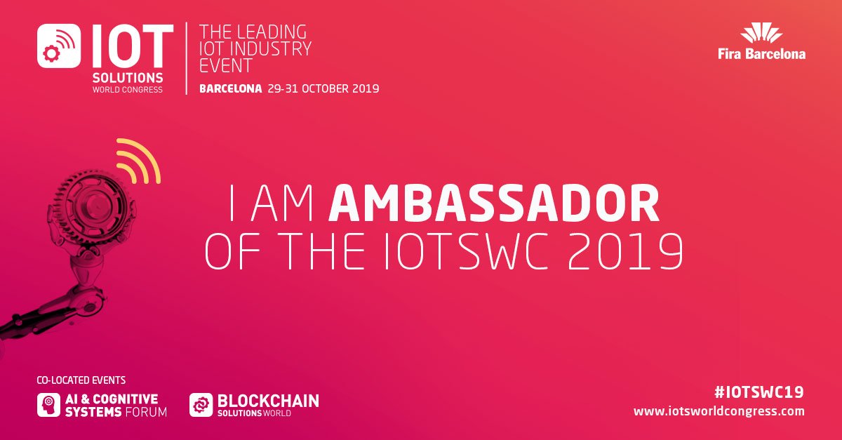 Del 29 al 31 de octubre acudimos al IoT Solutions World Congress de Barcelona con los socios <a href="/spectralgeo/">SpectralGeo</a> <a href="/jig_es/">JIG</a> y <a href="/Bosonit/">Bosonit</a>, podéis visitarnos en el stand B275 #riojatic @riojadigital #TalentoLaRioja