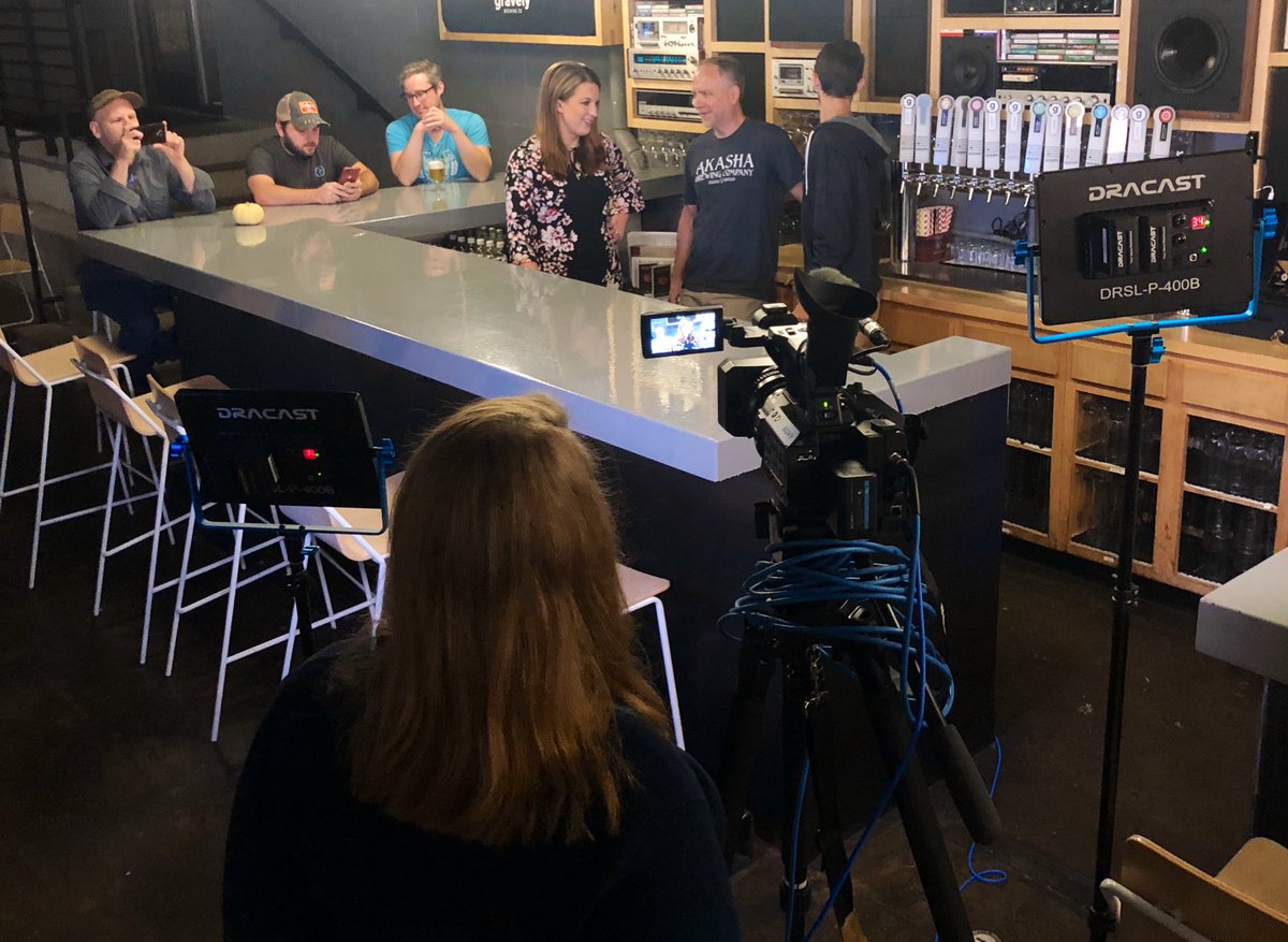 LouBeerWeek's tweet image. Early morning with @WHAS11 and @WHAS11Hasch talking Louisville Beer Week.