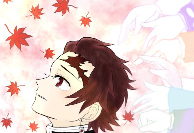 荒木さんがTwitterに投稿した竈門炭治郎(鬼滅の刃)のイラスト。