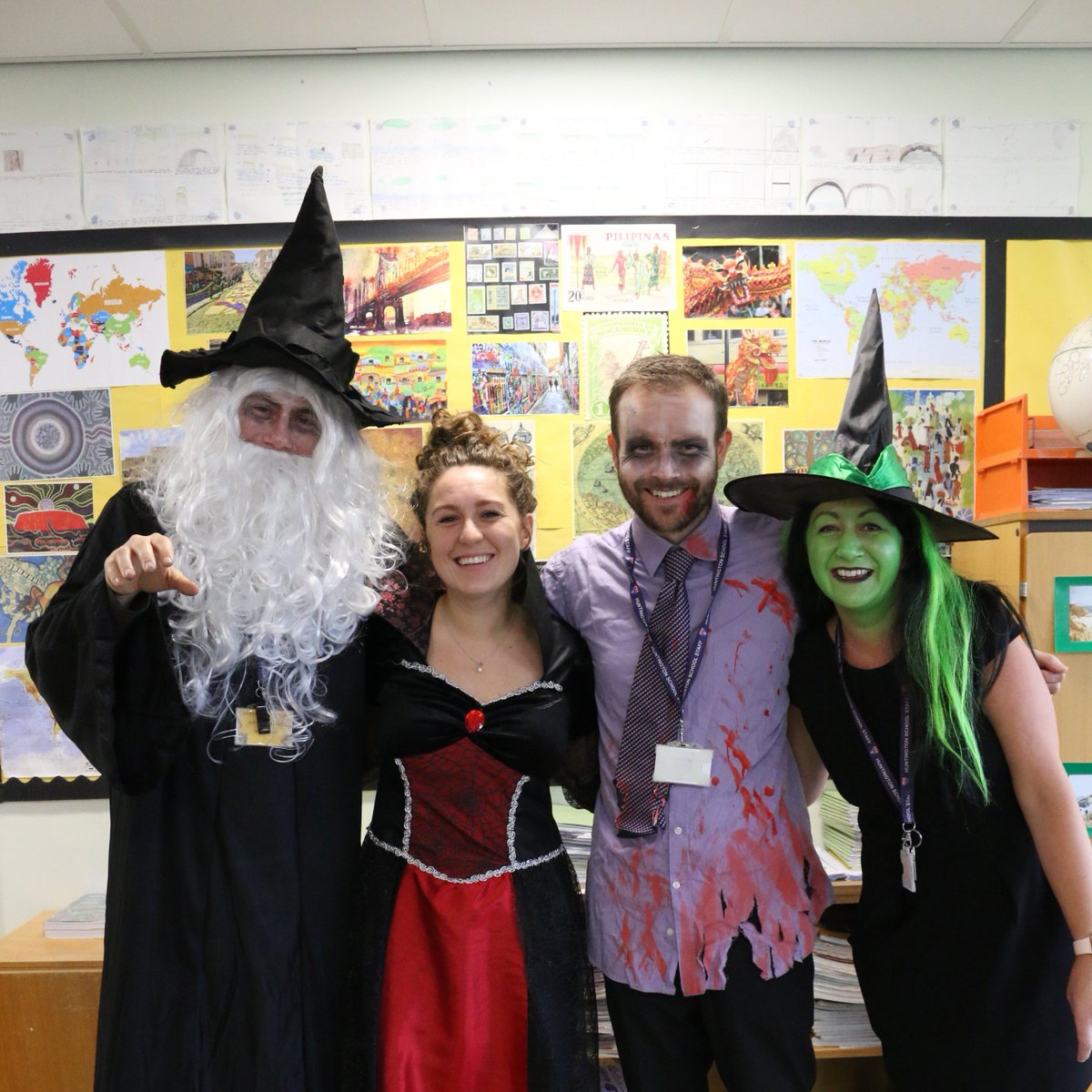 Huntington Sixth Form (@huntingtonyork6) on Twitter photo The Sixth Form Team leading the way in Halloween dress-up. The Sixth Form Team leading the way in Halloween dress-up.