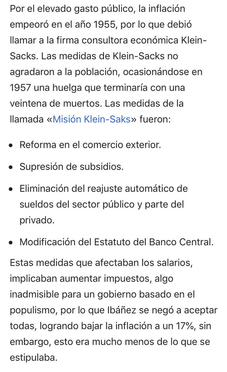 Now I’m wasting my time trying to find out what happened during the second Ibáñez government (1952-58) and why I wasn’t tought this in my history books.My guess is that there are gaps in the data and partly this.