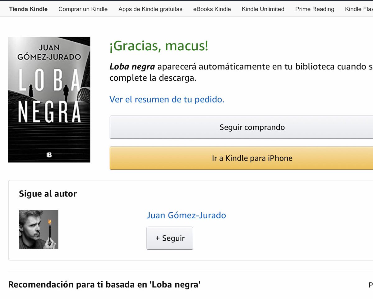 Hasta luegoooo... finde out!.  <a href="/JuanGomezJurado/">Juan Gómez-Jurado</a> sin necesidad de secuestro ni amenaza, por un súper módico precio en amazon!