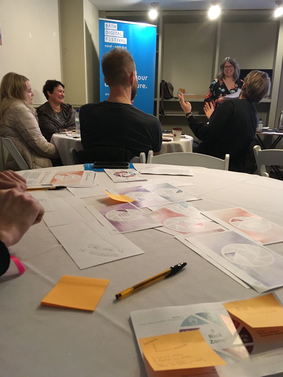 rocketmakers's tweet photo. Thanks @bathdigital - loads of great talks today! Fascinating insights into #userresearch for crisis situations from @EriolDoesDesign this morning, followed by an engaging and thought provoking #projectethics workshop from @RebeccaWho and @jonnyraeevans https://t.co/7yi8gXEP4l