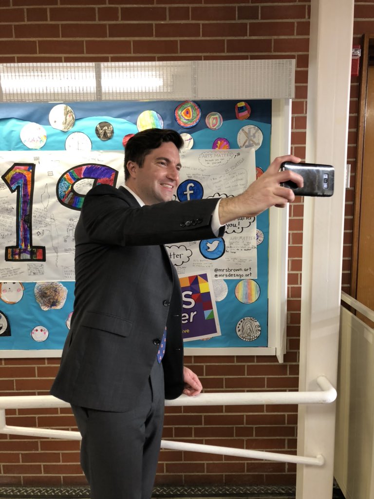 For those just tuning in, <a href="/framsuper/">Dr. Robert Tremblay</a>, <a href="/dwresinski/">Donna Wresinski</a>, and <a href="/RepJackLewis/">Rep. Jack Patrick Lewis</a> are on a rainbow tour of all #FraminghamSchools to see various displays of art, music, theater, and dance to celebrate #artsmatterday! Right now we’re at <a href="/HemenwaySchool/">Hemenway Elementary</a> having a discussion on why #artsmatter!