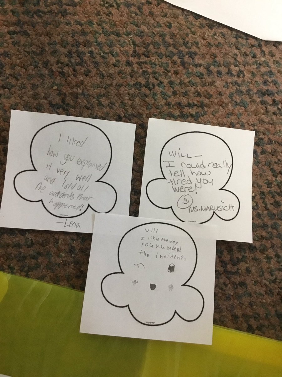 Lincoln4F's tweet photo. Celebrating the final drafts of our FIRST fictional narratives with a “popcorn party”! Practicing some #speaking and #listening goals as we read our stories and give compliments. https://t.co/5Z9G1dVgys
