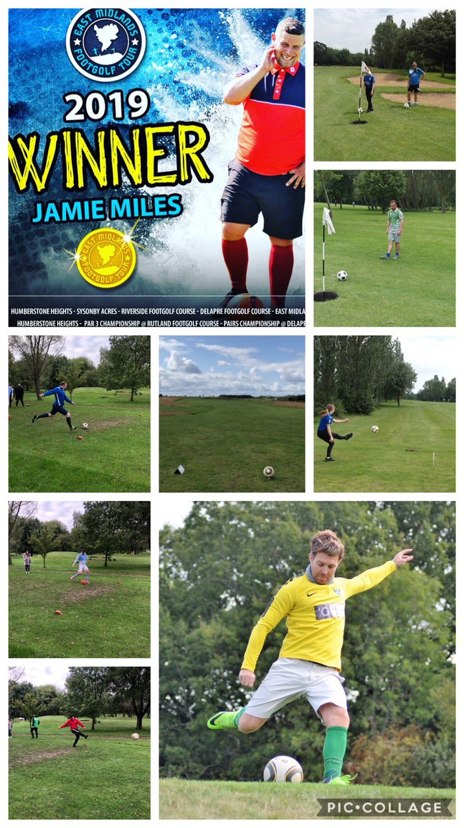 EMFootgolfTour's tweet photo. What is footgolf? 
.
Aim:kick the ball into a hole in as few shots as you can.
.
Challenge: play on a real golf course with bunkers, water hazards and tricky greens.
.
Players
Any age, any gender and any sporting ability.
.
Is it fun?
Challenge your mates to a round to find out https://t.co/ZsbaALNMrB