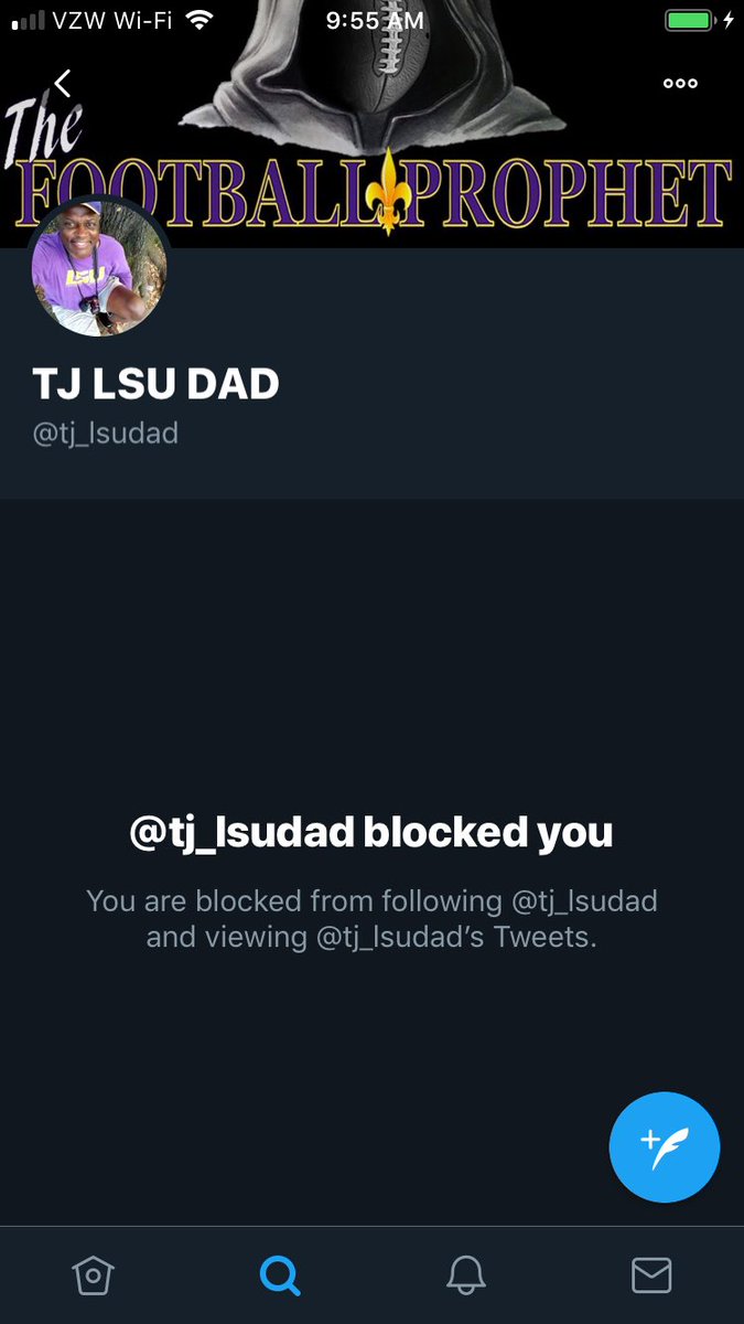 JakeDillard66's tweet photo. Wearing it like a badge of honor. Roll Tide, yβall! #rolltide #tjlsudad #blocked https://t.co/Vrc0ywkE05