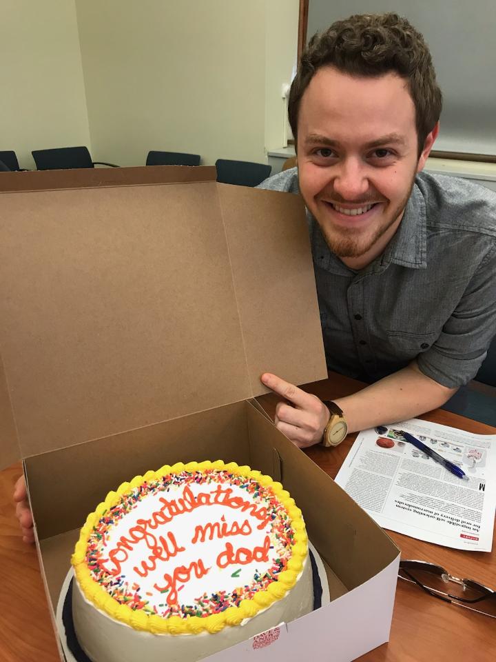Nick_Lamson's tweet photo. Today is my last official day with @CMU_ChemE and @KWhiteheadLab. I'm excited for new projects and adventures, but I would not trade the past five years or all of the wonderful people I've met for anything.
(#LabDad) https://t.co/YBwKYxh4oY