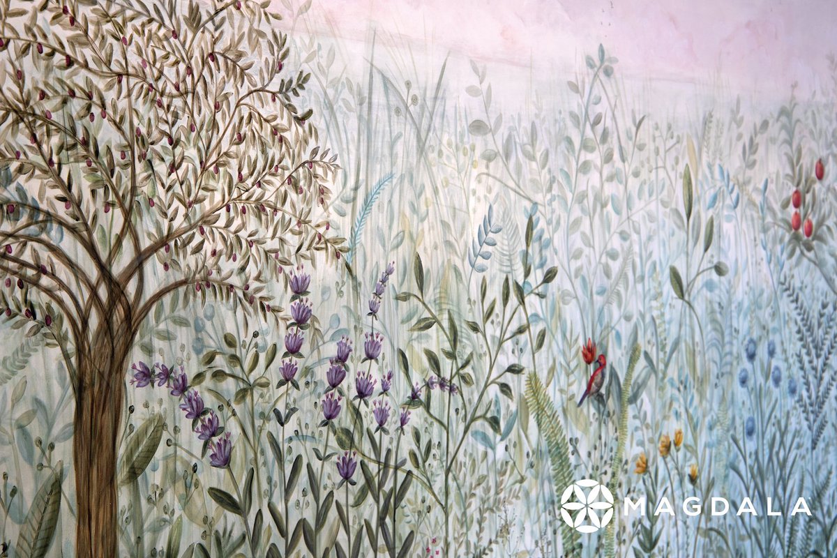 A wonderful suprise awaits our first guests... 
#magdala #experiencemagdala #marymagdalene
#pilgrims #holyland #uniquehotel #israel #wallart