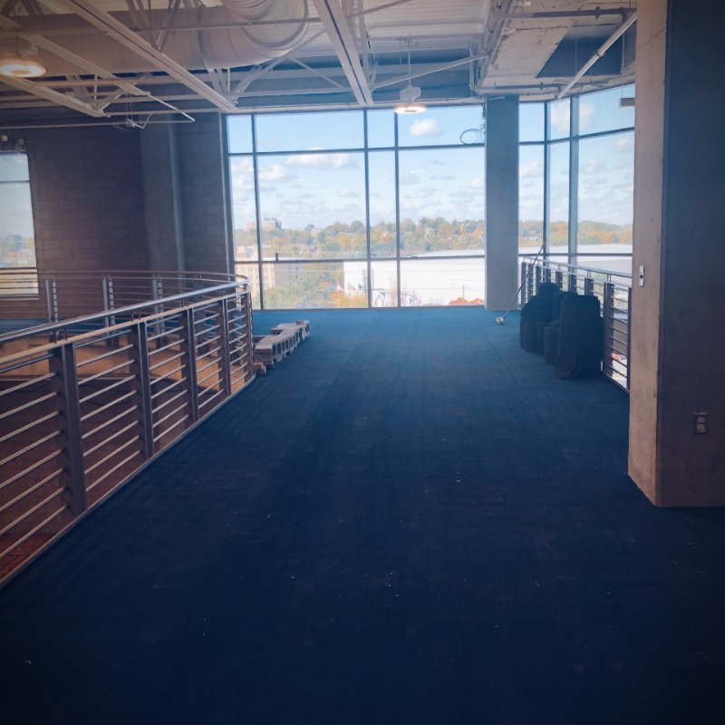 XavierRecSports's tweet photo. Look at that view!
The track flooring is in, and they're almost ready to lay down the wood for the basketball courts! January can't come soon enough!
.
.
#HypeTheHUB #LifeAtXU #BuildingHealthyMuskies #XavierRecSports https://t.co/dio8sebtVo