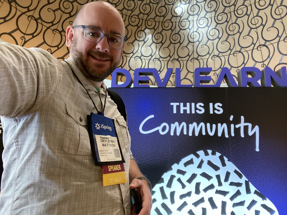 piercemr's tweet photo. #DevLearn2019 has been fantastic: full of great conversations, seeing people I admire & love, meeting new people, & hopefully contributing to the body of industry knowledge.
Sessions are great but it’s Abt the people. (I need more photos of the fab people I was with) https://t.co/onich57Qwp