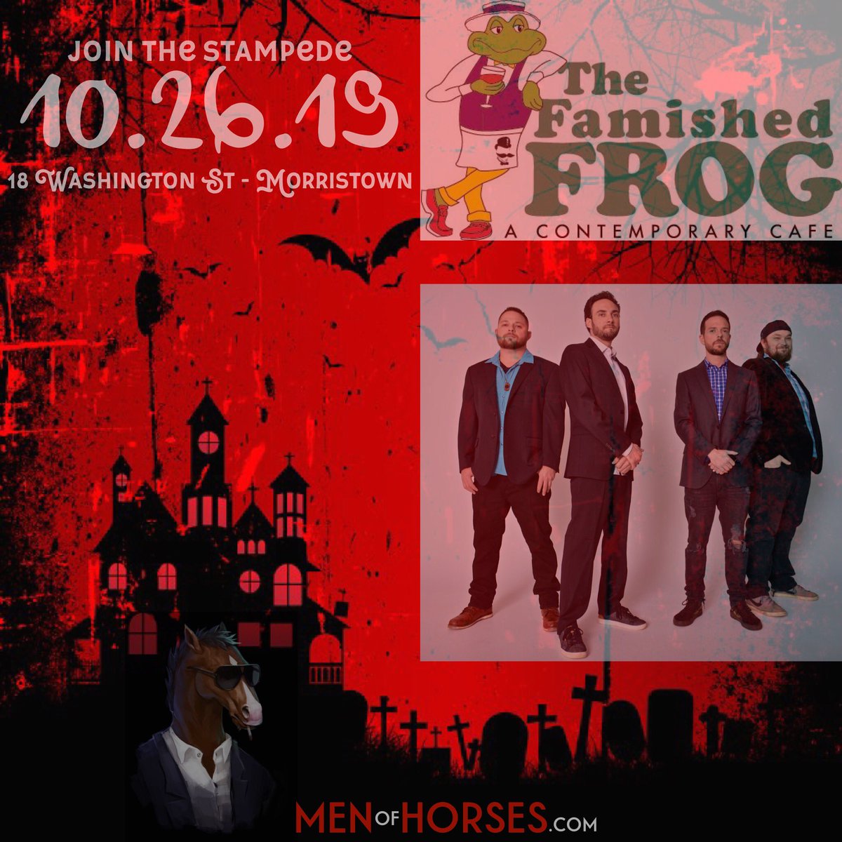 👻 some spooky stuff going down at <a href="/TheFamishedFrog/">The Famished Frog</a> Saturday night! Ticket giveaways, drink specials and good tunes coming your way. Come on out and get down 👻