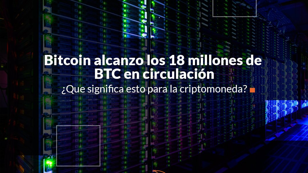 Criptosammy's tweet image. 📰| Bitcoin alcanzo los 18 millones de BTC en circulación ¿Que significa esto para la criptomoneda? 
▪
▪
Articulo Completo ⬇⬇
bit.ly/2PjYxFW