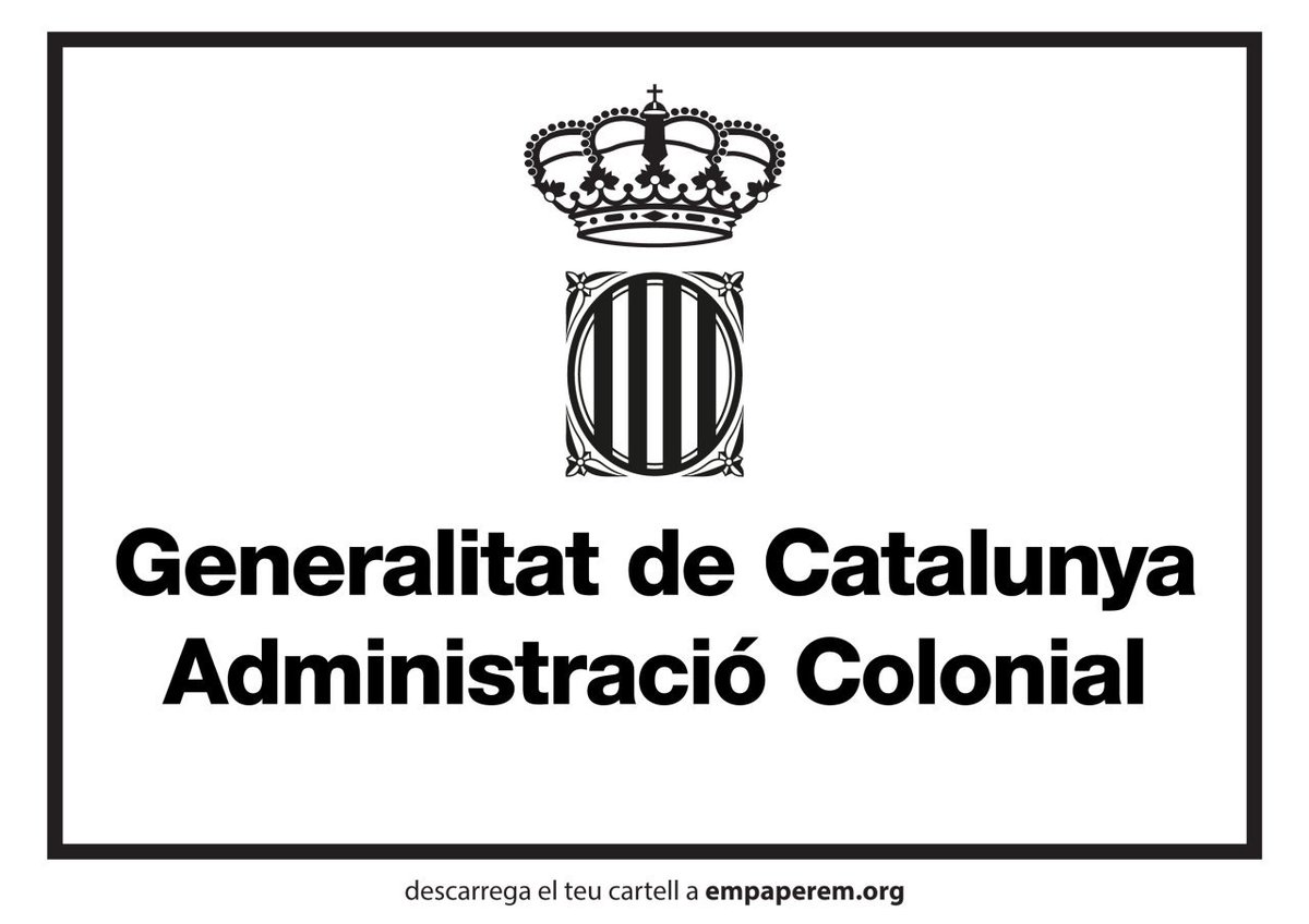 empaperem's tweet photo. 📄 Cridem a empaperar tots els edificis des d'on es governa la colònia i es lliura els catalans a la repressió amb aquests cartells.

Avui a les 19h ens afegim a la convocatòria al Palau de la Generalitat per fer una empaperada. 

🖨️ Descarrega l'arxiu a https://t.co/bgWOQypmje https://t.co/ymTf5Uqqyd
